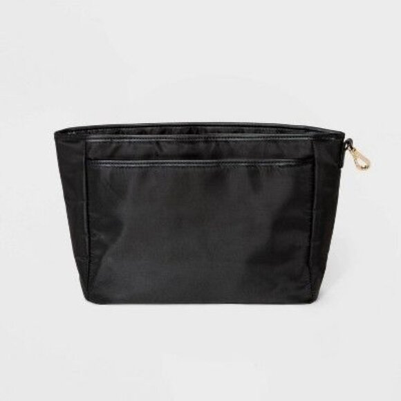 A new Day Black Nylon Travel Pouch Organizer With Zipper & Multiple Compartments - Picture 3 of 16